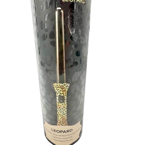 Fahrenheit Curling Wand Leopard Ceramic Barrel Tourmaline NEW open box - Picture 5 of 14